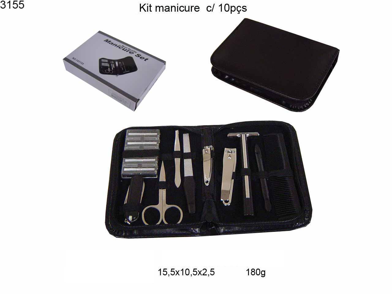 Kit manicure c/ 10  pcs (3155)
