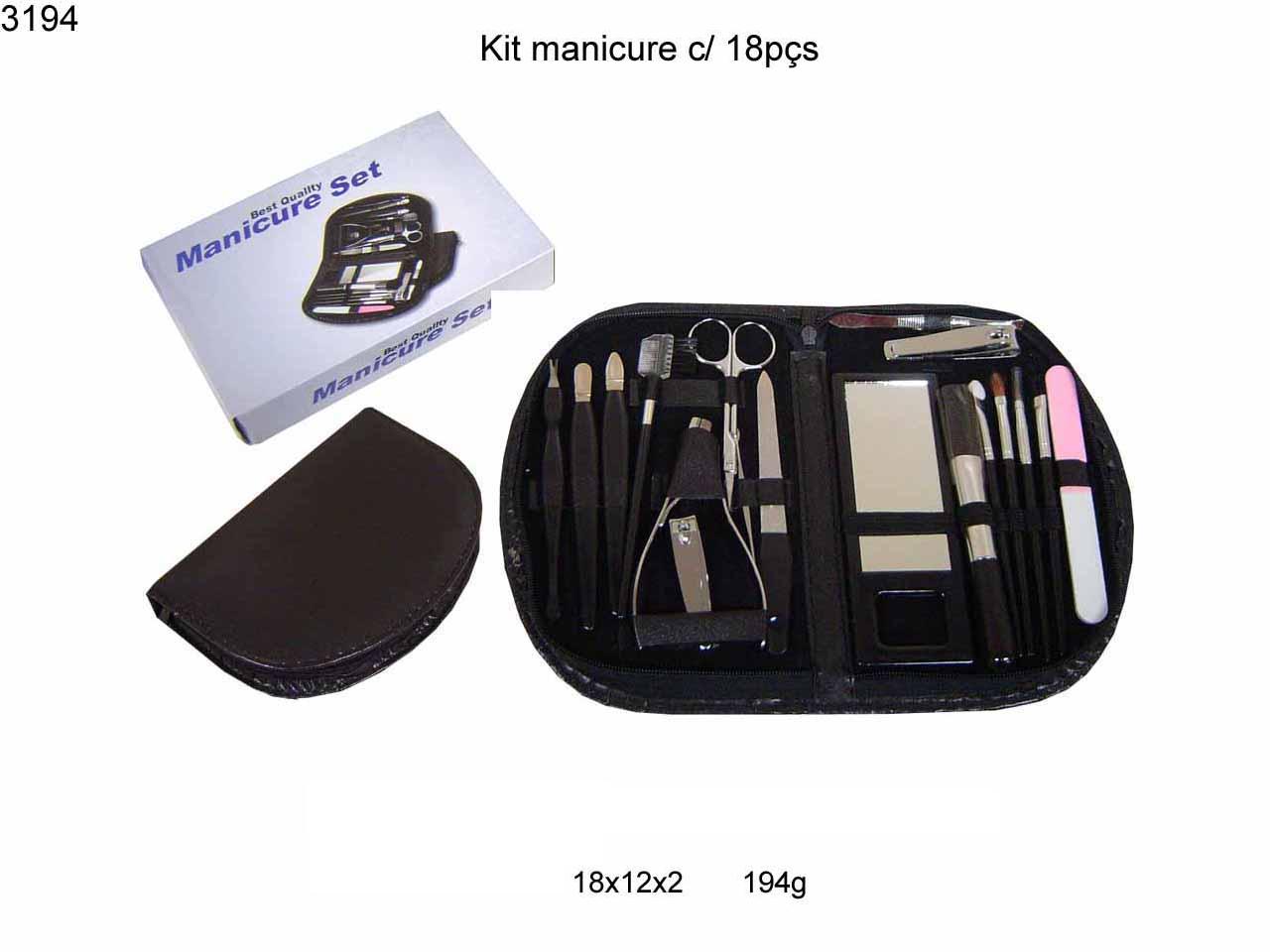 Kit manicure c/ 18  pcs (3194)