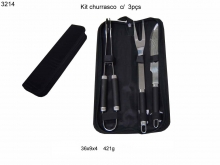 Kit churrasco c/ 3 pçs (3214)