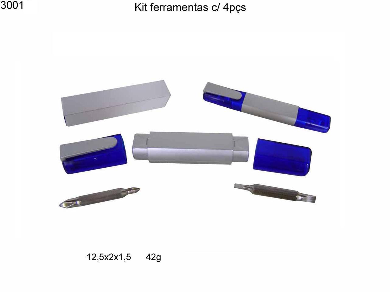 Kit ferramentas c/ 4 peças (3001)