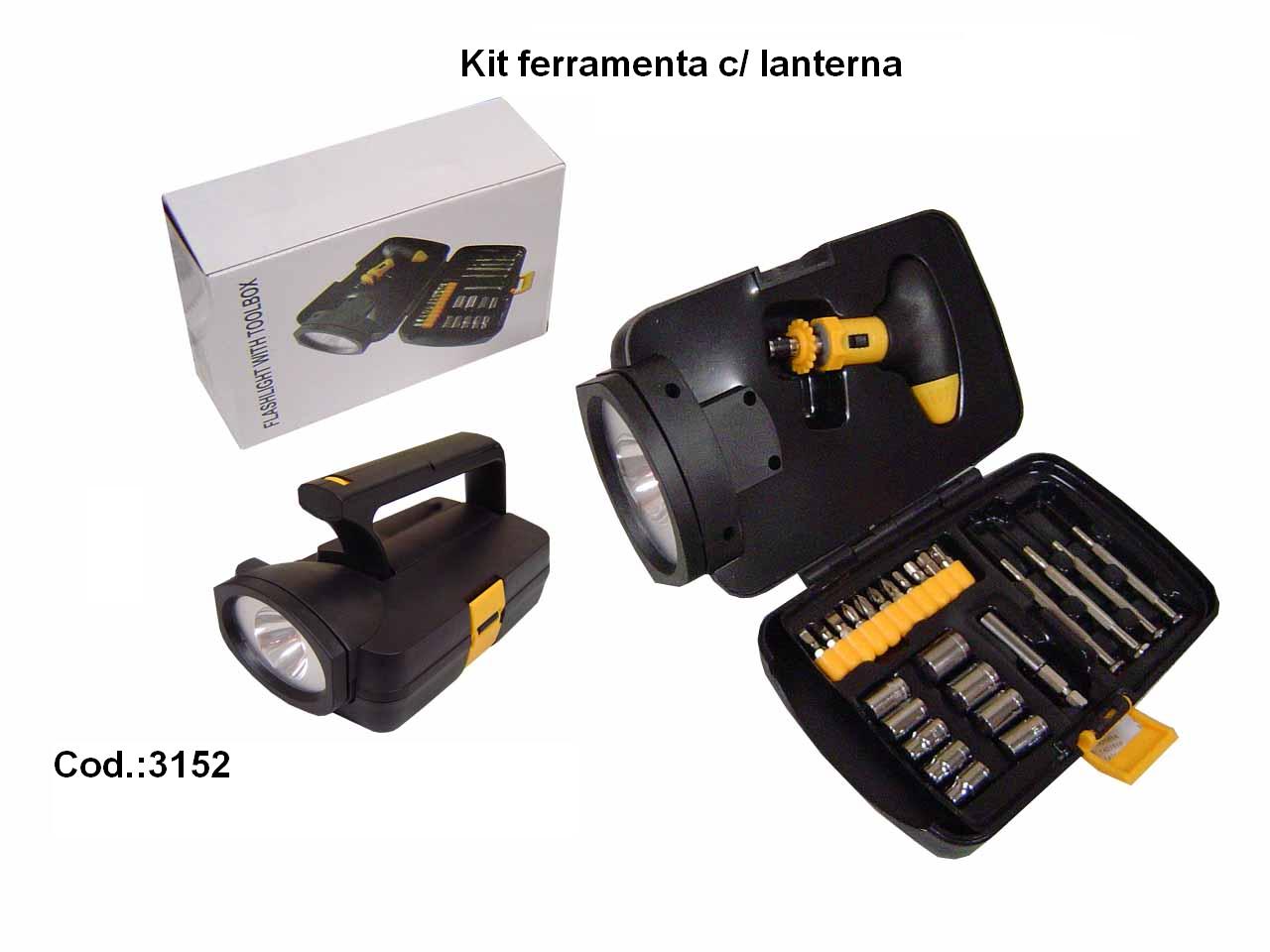 Kit ferramentas c/ lanterna (3152)