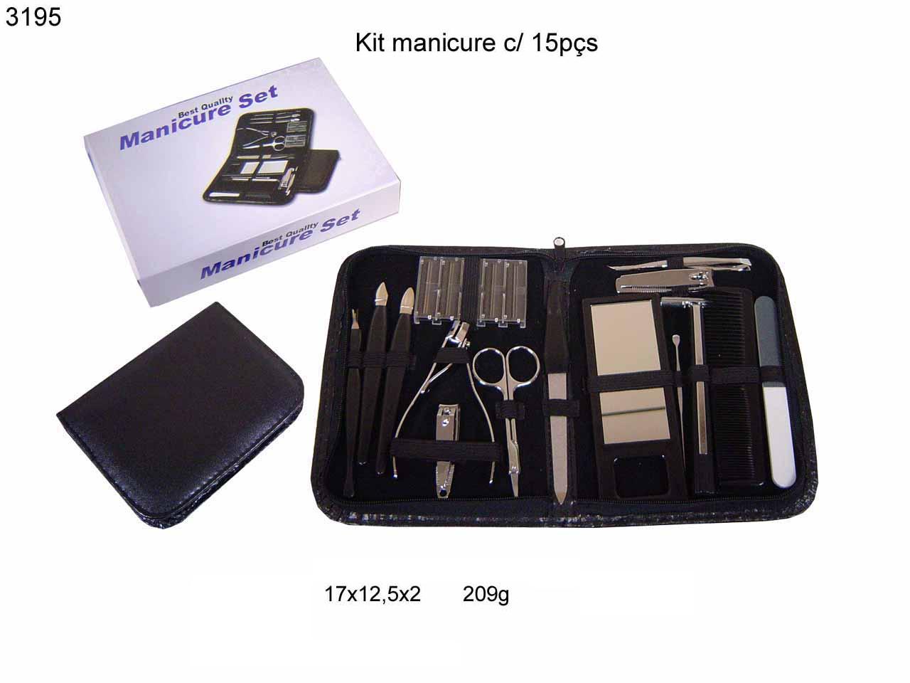 Kit manicure c/ 15  pcs (3195)