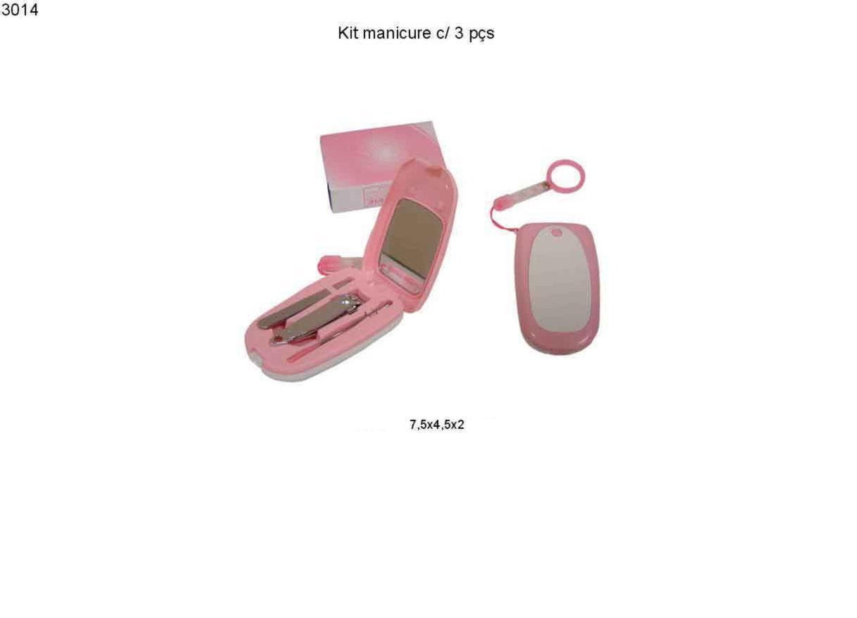 Kit manicure c/ 3 pcs (3014)