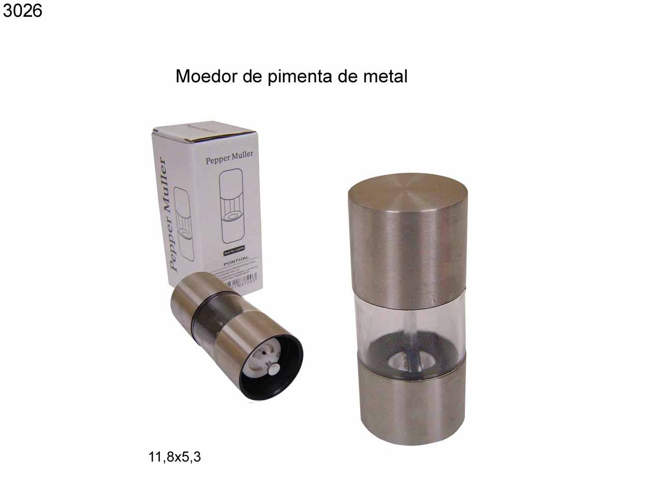 Moedor de pimenta de metal (3026)
