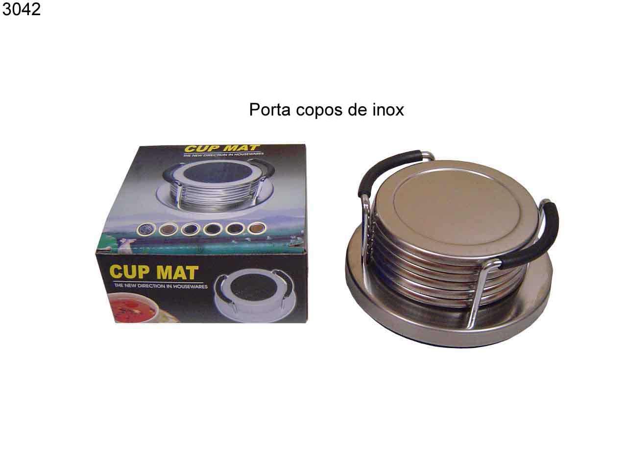 PORTA COPOS INOX (3042)