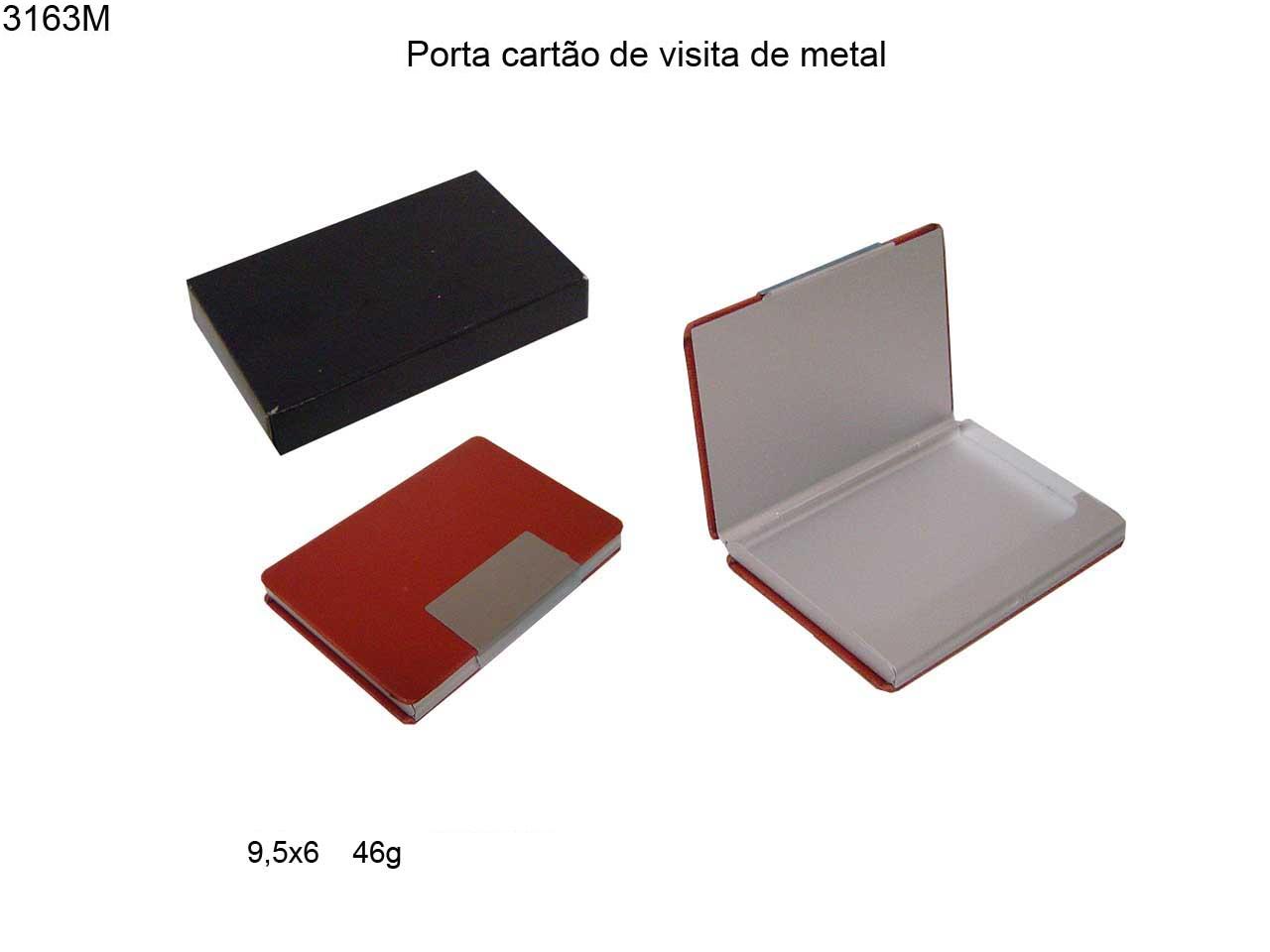 Porta cartao de visita de metal (3163)
