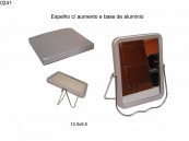 Espelho c/ aumento e base de aluminio (0241)