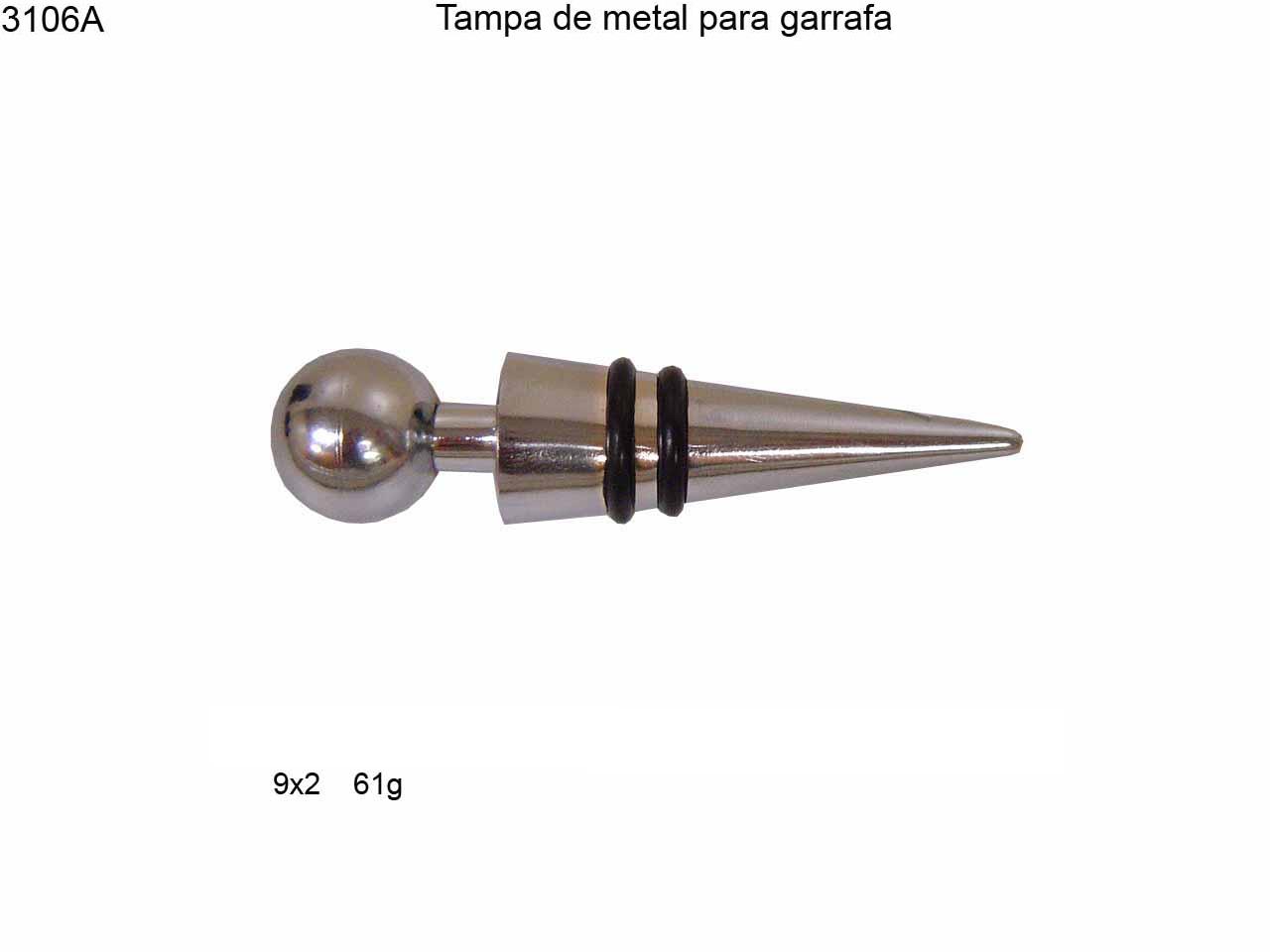 Tampa de metal p/ garrafa (3106A)